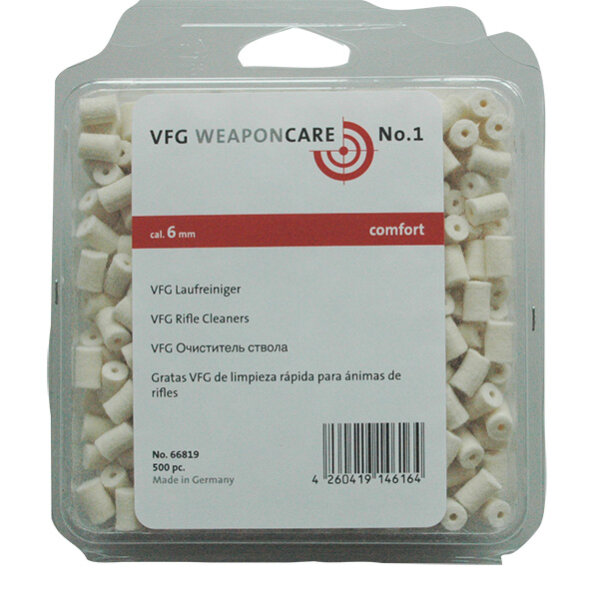 VFG - Waffenpflege für Büchsen Kal. 6mm Beutel à 500 Stück