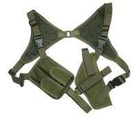 Pistolenschulterholster oliv universal